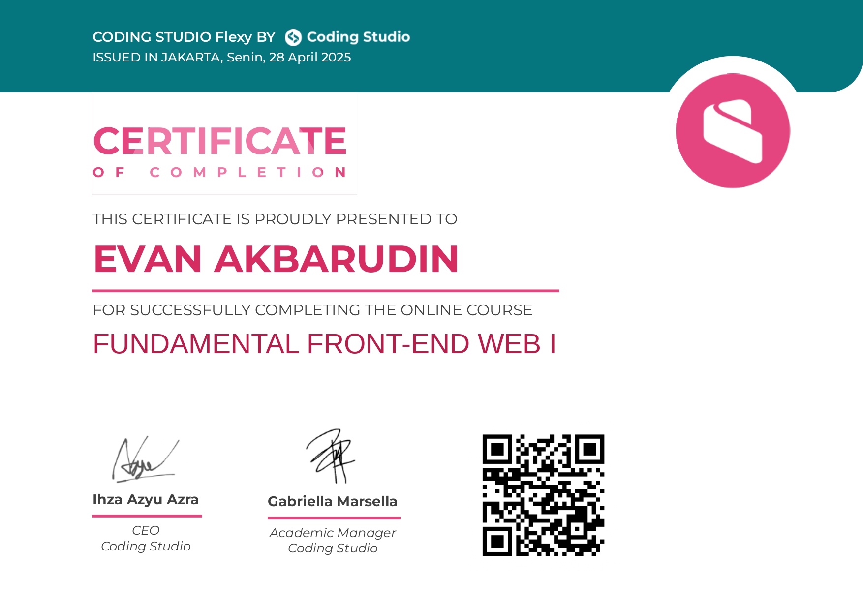 Frontend Web Development I